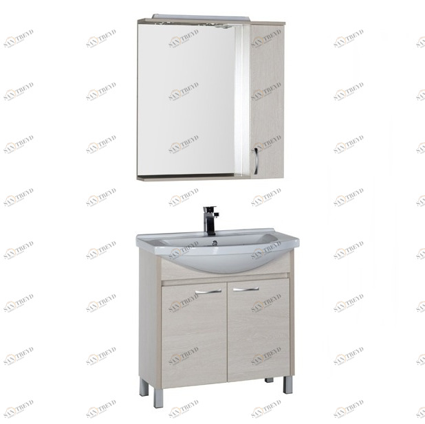 Комплект мебели Aquanet Донна 80 белый дуб 00169044