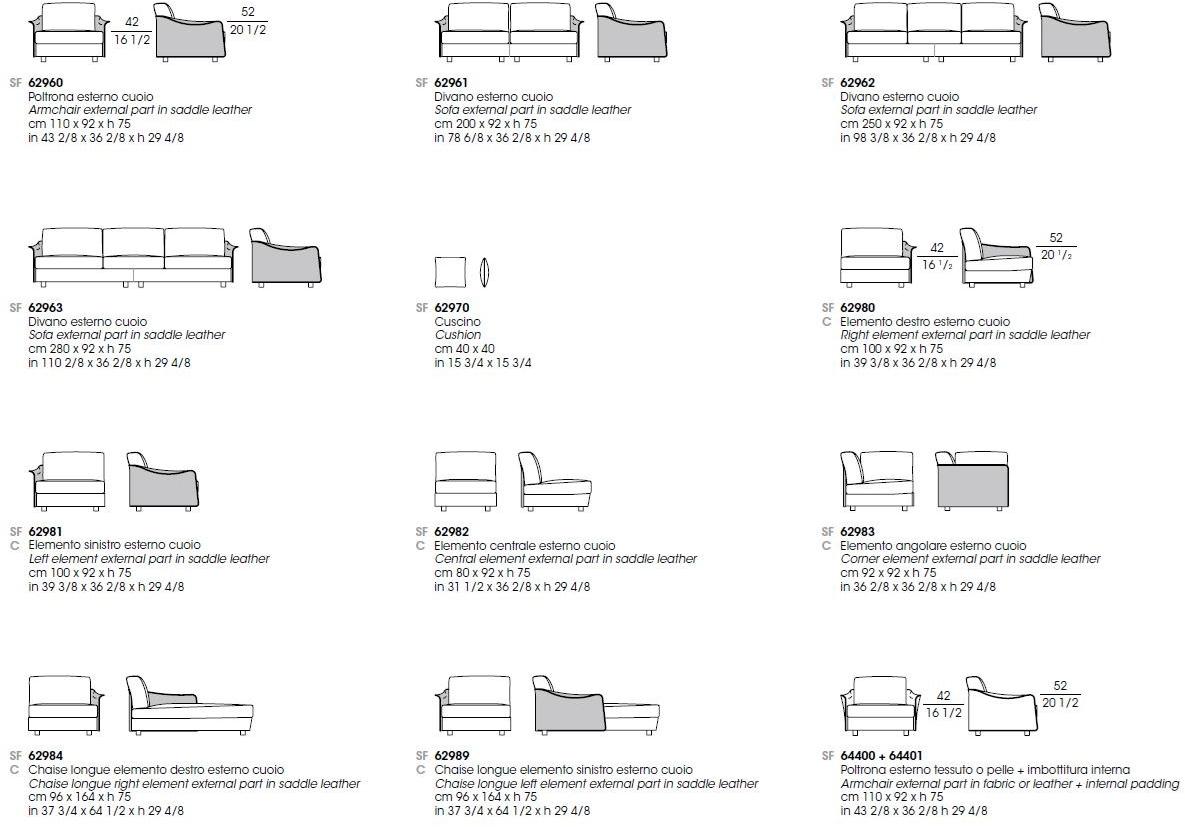 Giorgetti Модульный угловой диван из ткани Fabula sun-id-1502796 - Вид №5