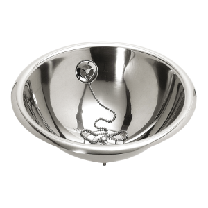 93448 Нержавеющий углублённый круглый умывальник, Ø 320 мм SANELA