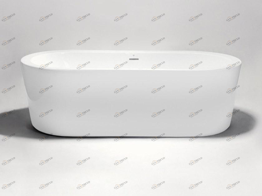 Blu Bathworks® Отдельностоящая овальная акриловая ванна Pisa Bt8002b16