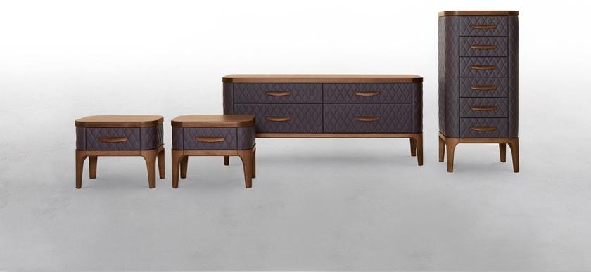 Tonin Casa Кожаный буфет с ящиками Tiffany night sun-id-1480690 - Вид №2