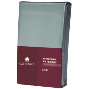 Простыня Cottonika Гамма А 160x200x20 см бязь на резинке аквамарин