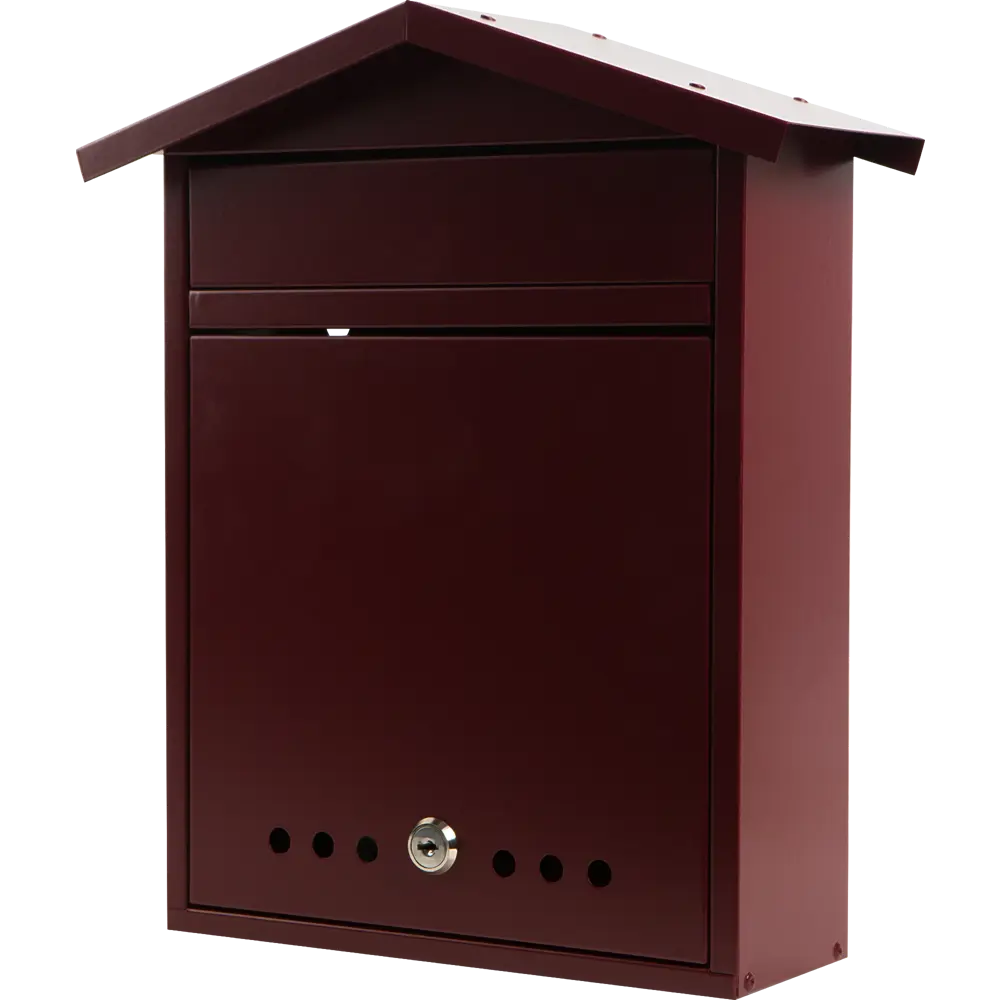 Почтовый ящик «Дачный», нержавеющая сталь, цвет бордовый Santreyd STLM-2097441