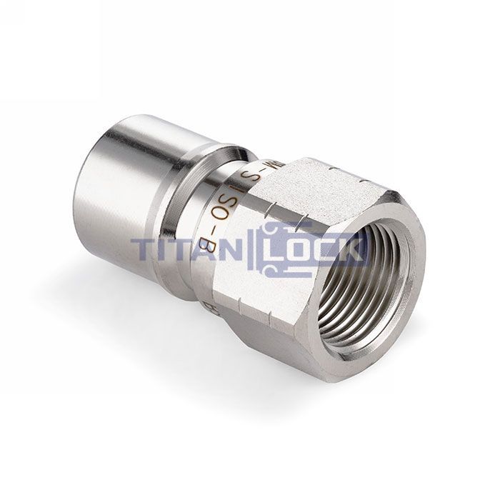 3/8in, БРС серия B, ISO 7241-B, ниппель, оцинк. сталь TL3BM TITAN LOCK  - Вид №4