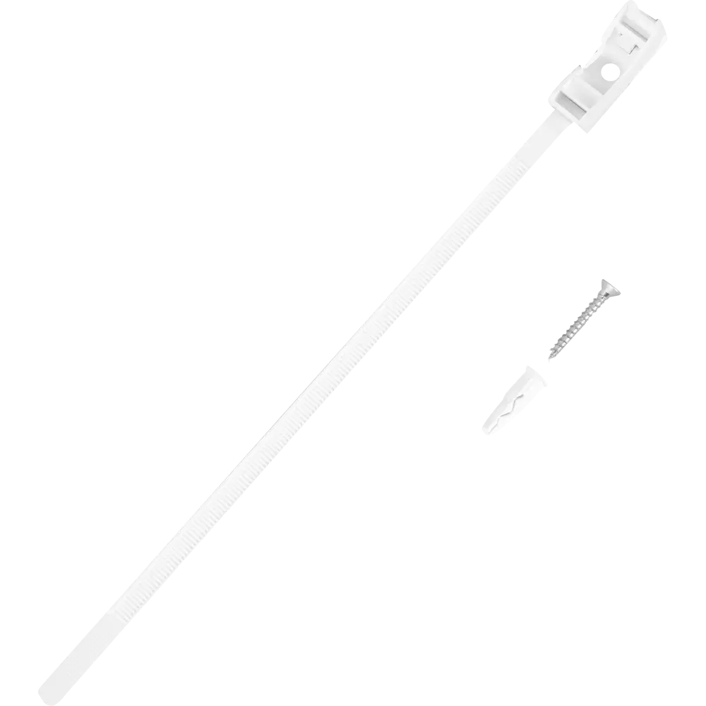 Хомут для труб и кабелей 32-63 мм цвет белый, 10 шт ЕВРОПАРТНЕР STLM-2070046
