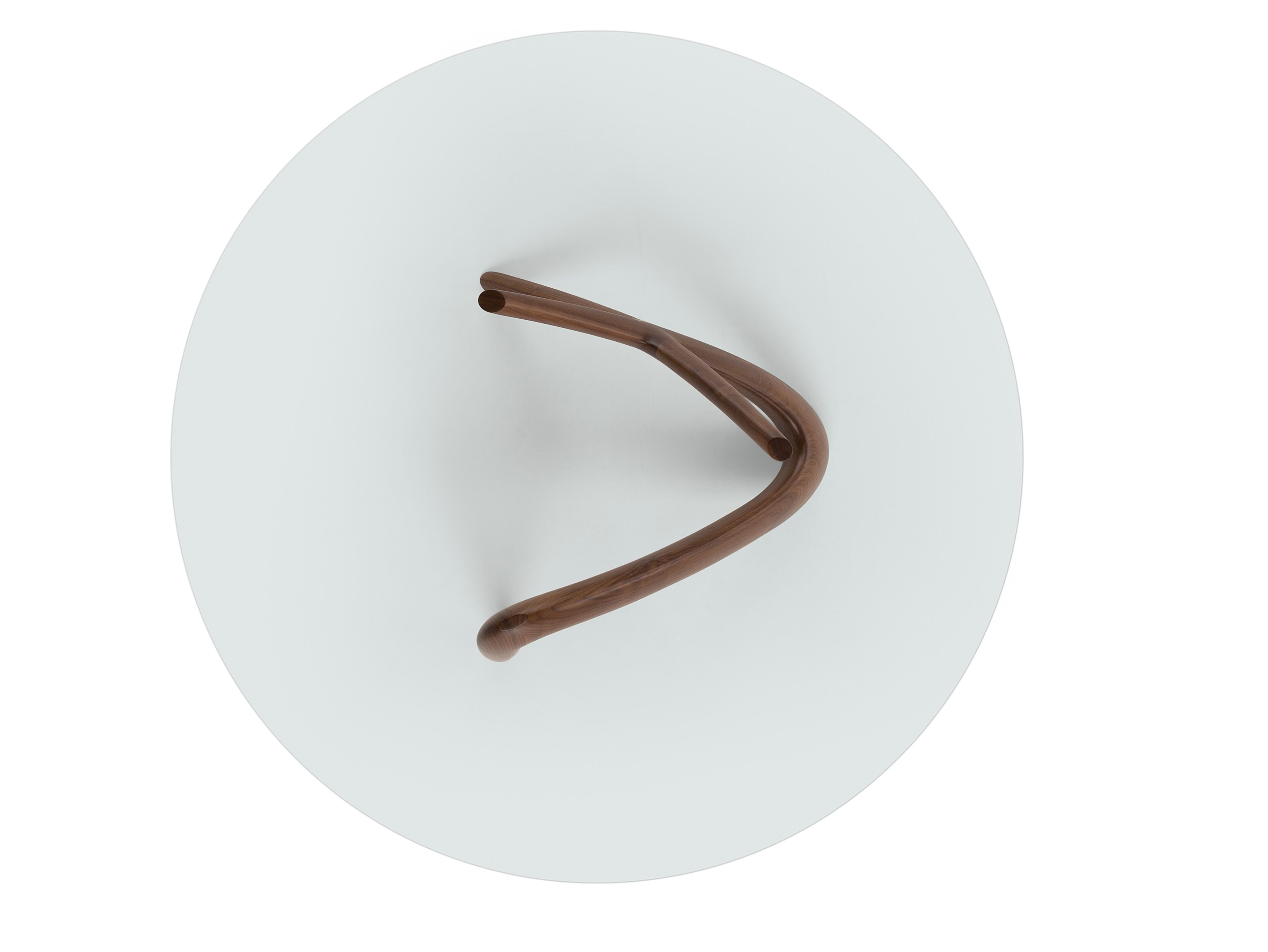 Круглый стол из дерева и стекла Amura Nx ARCH-00037579 - Вид №5