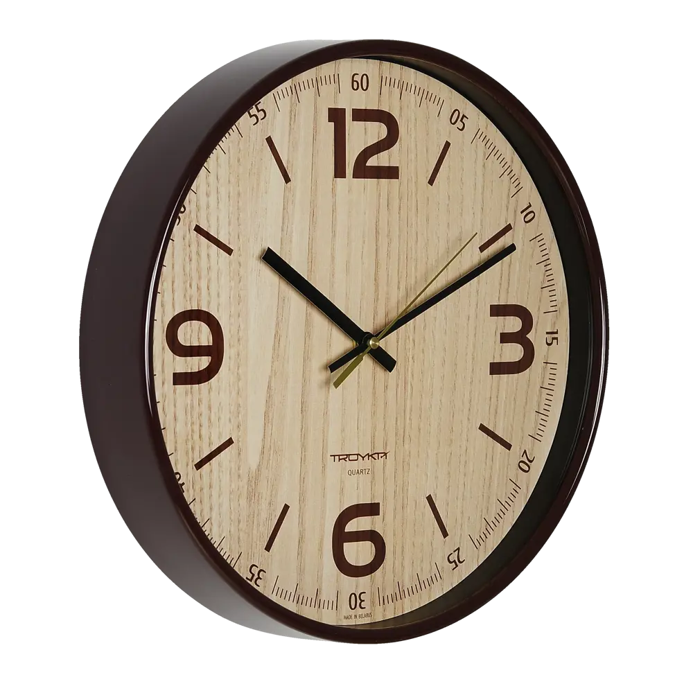 Часы настенные, цвет натуральное дерево, диаметр 30 см Santreyd STLM-2207116 - Вид №2