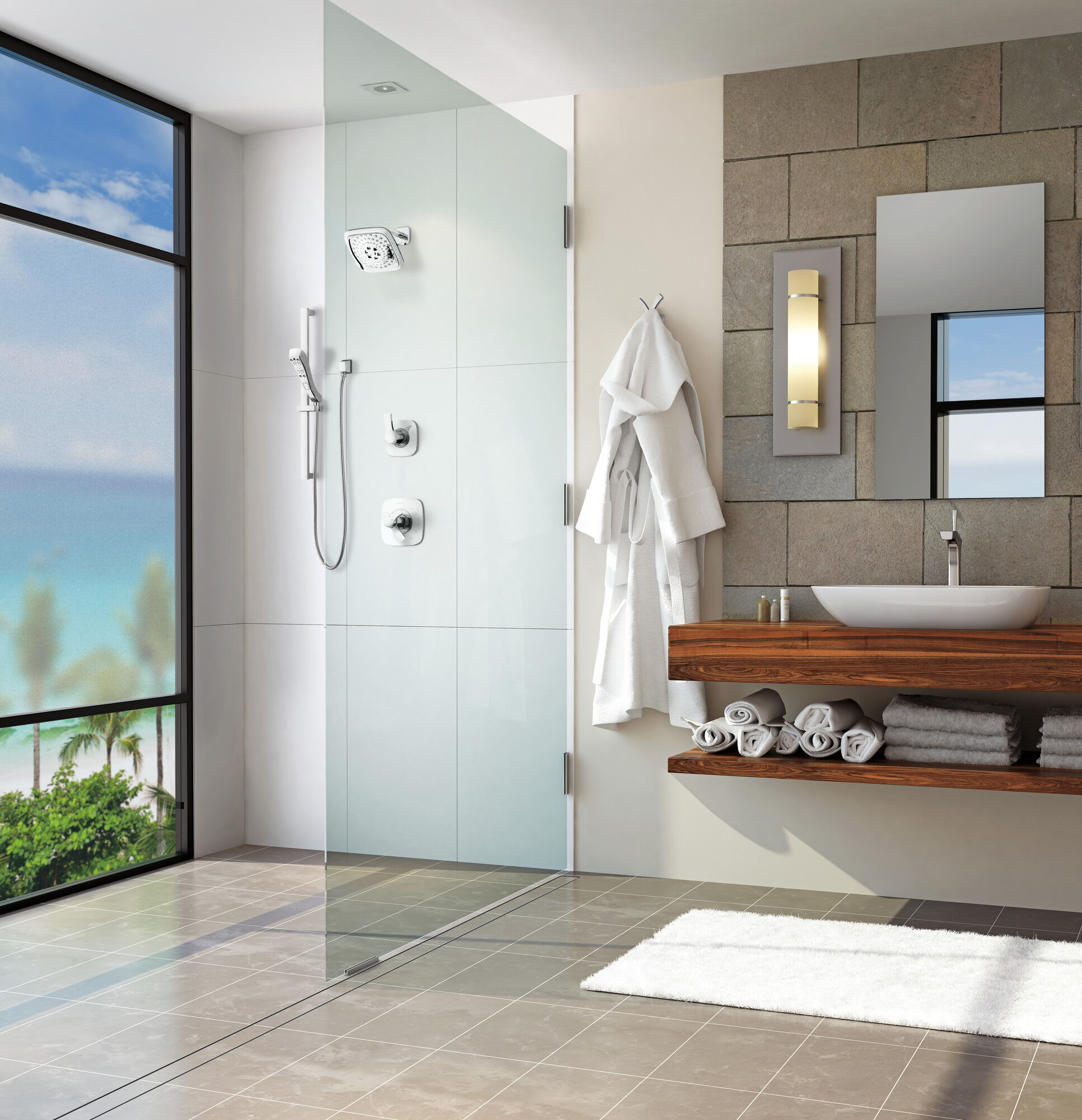 752LF Смеситель для ванной комнаты с одной ручкой Delta Faucet Tesla Хром - Вид №1