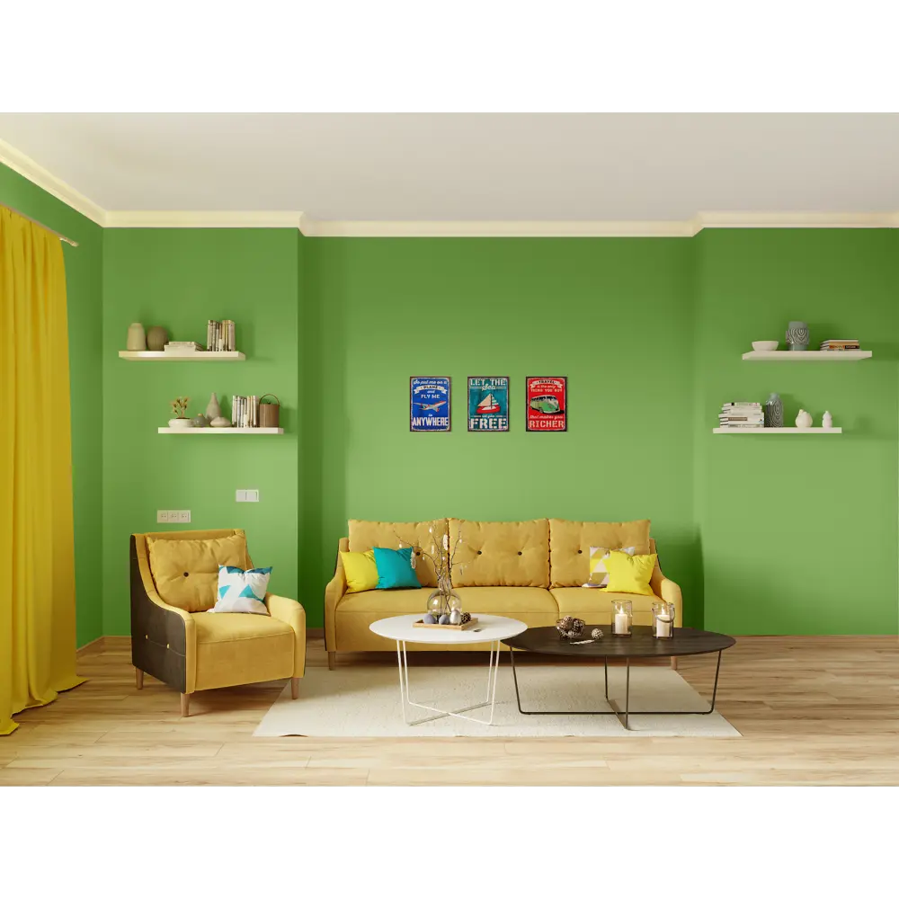 Краска для стен и потолков Trend Farbe цвет Зеленое яблоко 1 л Dufa STLM-2156970 - Вид №4