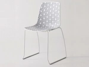 GABER Штабелируемый стул на салазках из технополимера Alhambra