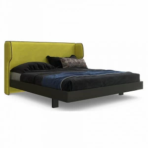 Кровать полутораспальная 140x200 зеленая Rich BRAGIN DESIGN ДИЗАЙНЕРСКИЕ 256515 Желтый