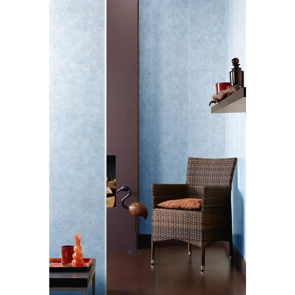 Стеновая панель ПВХ Брис голубой 2700x375x8 мм 1.013 м² VENTA STLM-2150674 - Вид №4