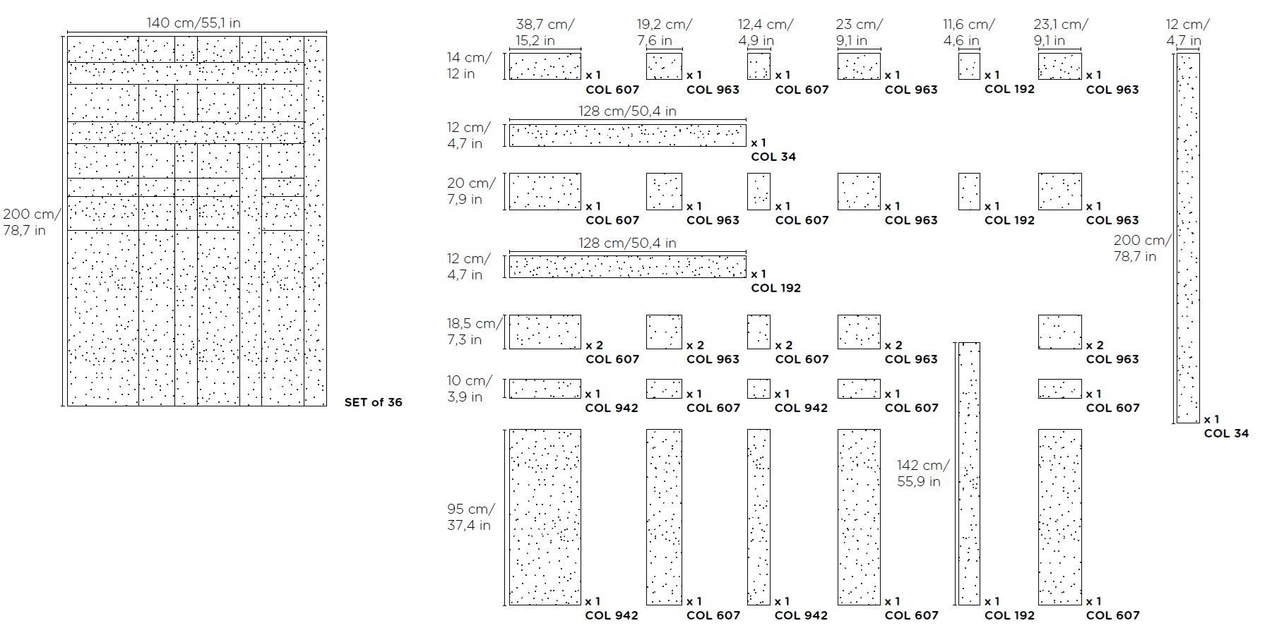 Акустическая панель Slalom ДИЗАЙН ФОРМЫ ИЗ ВОЙЛОКА ARCH-00129907 - Вид №2