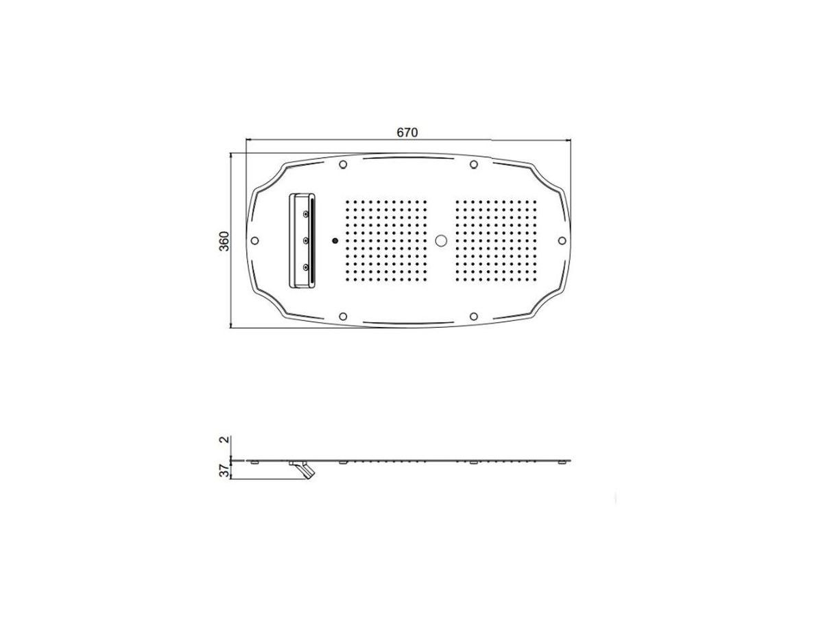 Традиционный встраиваемый душ CARIMALI MYDREAM COLONIAL 700X400 ARCH-00039353 - Вид №2