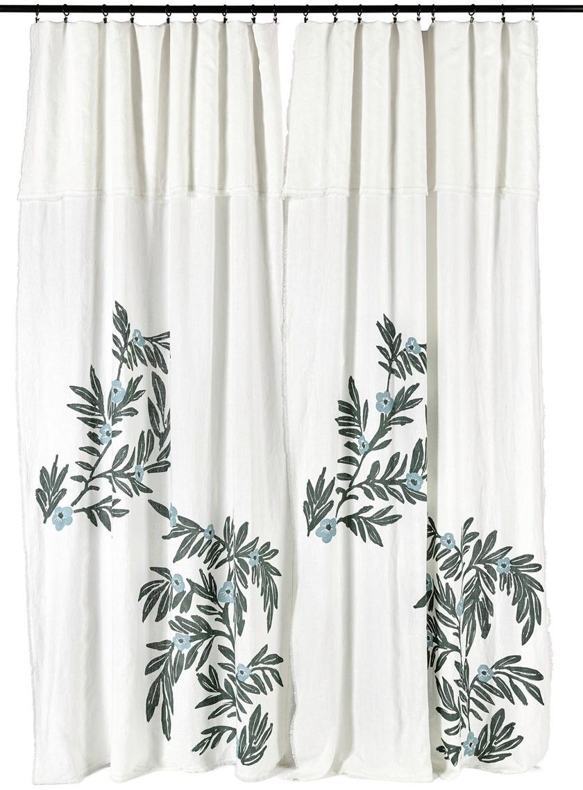 Élitis Штанговая занавеска с принтом из льна sun-id-1453495 - Вид №1