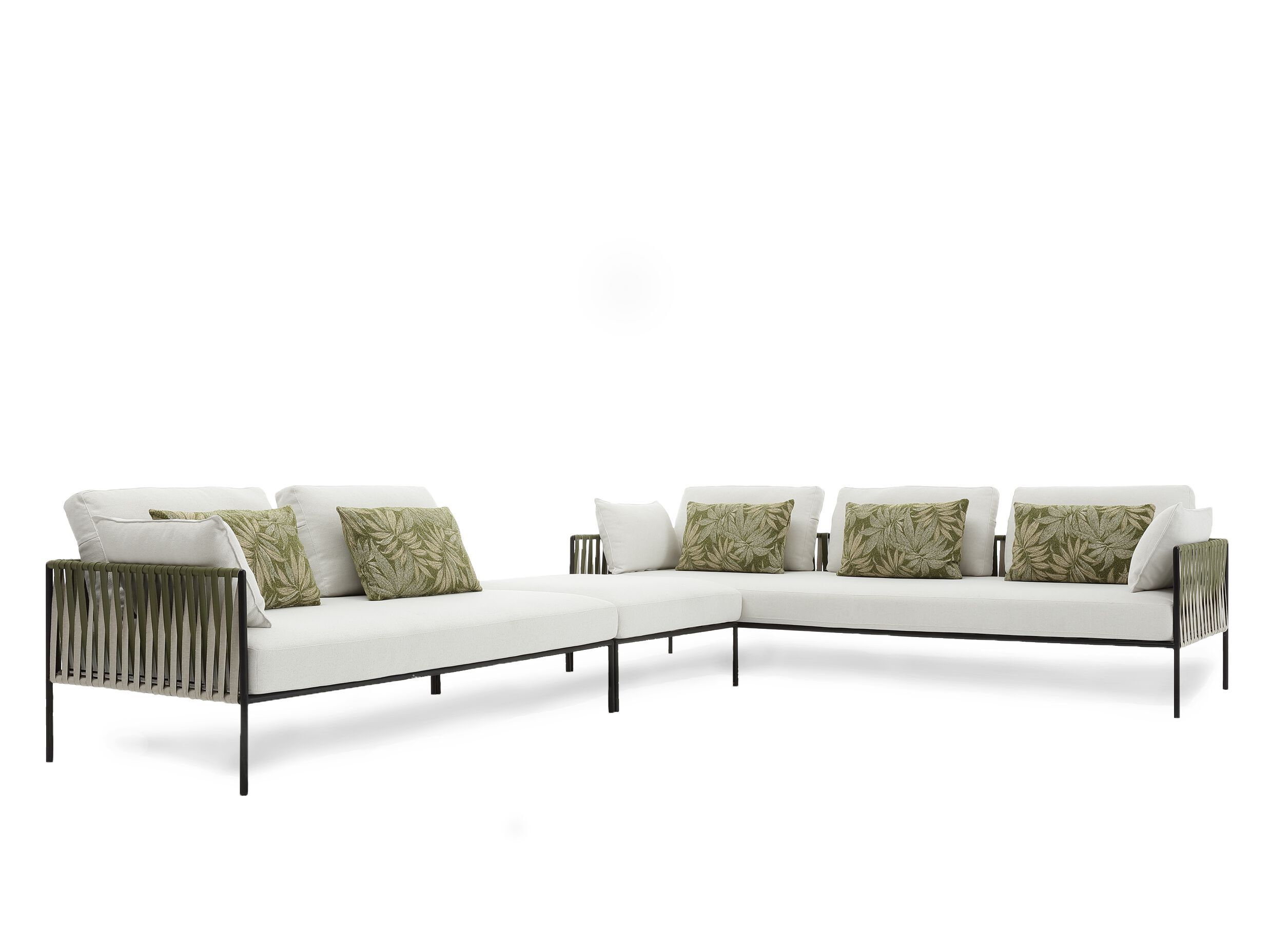 Тканевый модульный садовый диван Nodo Italia Zip ARCH-00081290