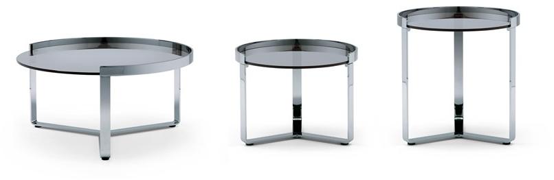 MisuraEmme Круглый журнальный столик из стали и стекла Atelier sun-id-1380414 - Вид №3