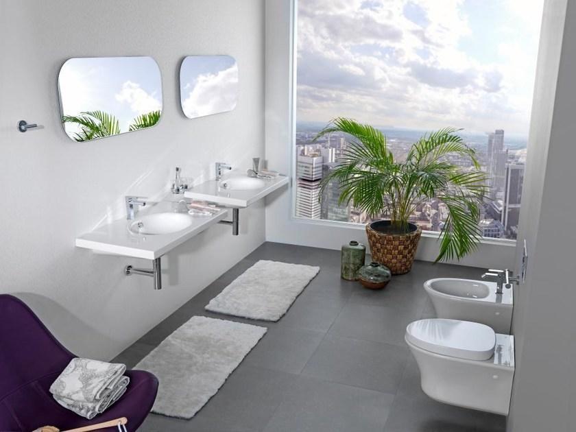 100090021 Подвесная раковина настенная овальная Noken Hotels белая - Вид №2