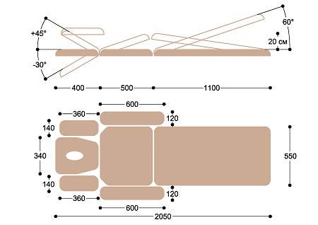 Массажный стол с электроприводом F2E33 Santreyd MED-228 - Вид №4