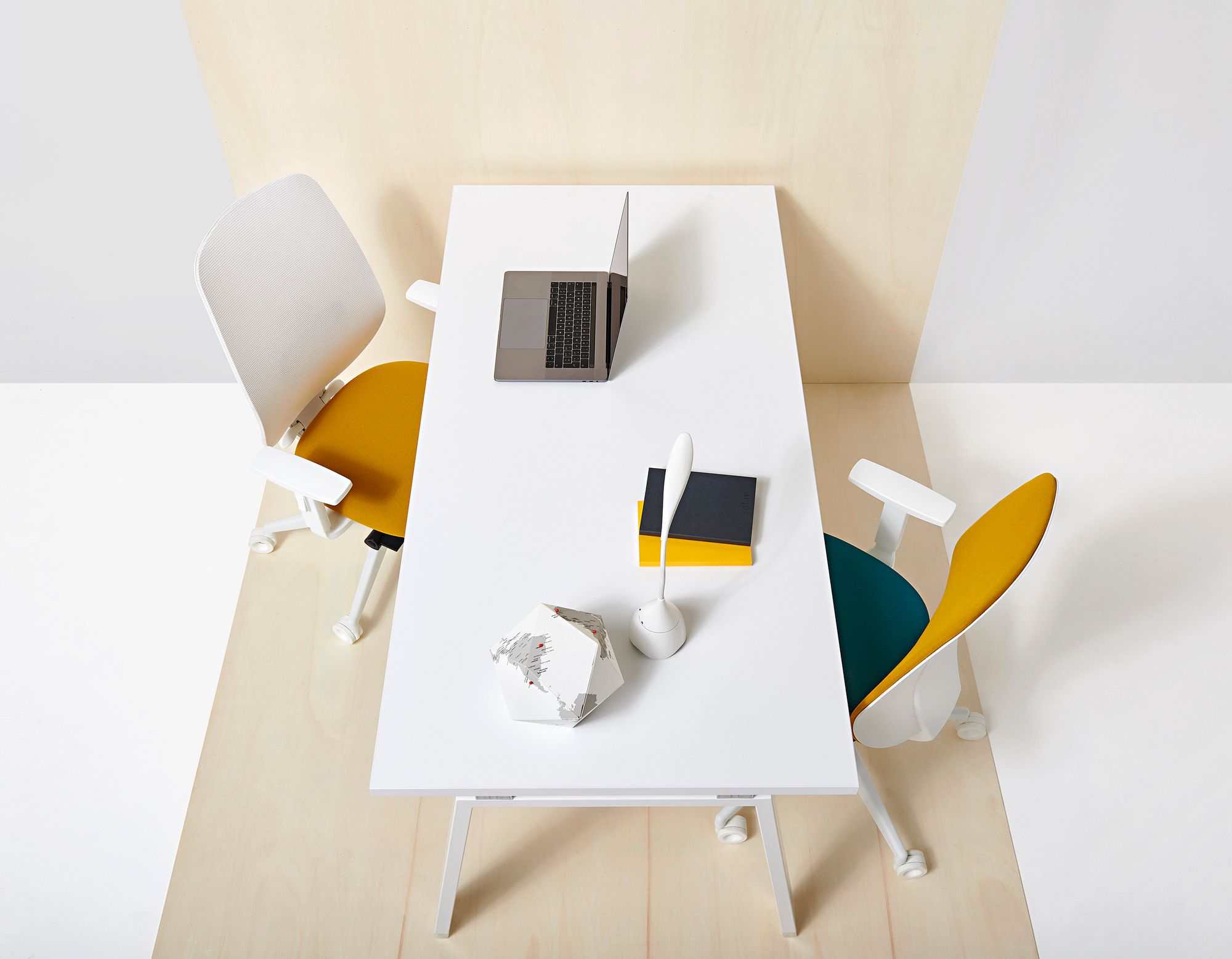 Офисное кресло с регулируемой высотой и сеткой с 5 спицами Diemme Кожа ARCH-00025677 - Вид №2