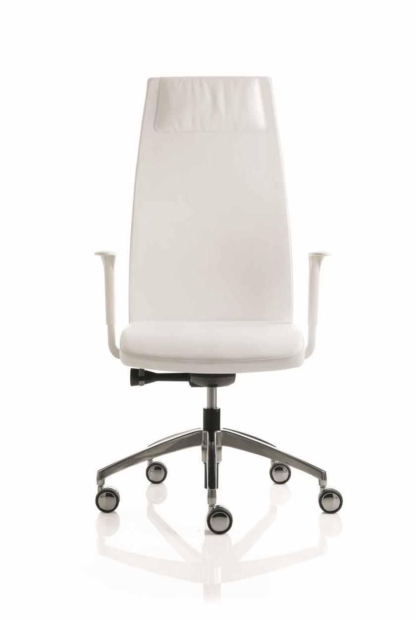 Luxy Кожаное кресло для руководителей с регулируемой высотой и подголовником Smartoffice sun-id-1426287 - Вид №3