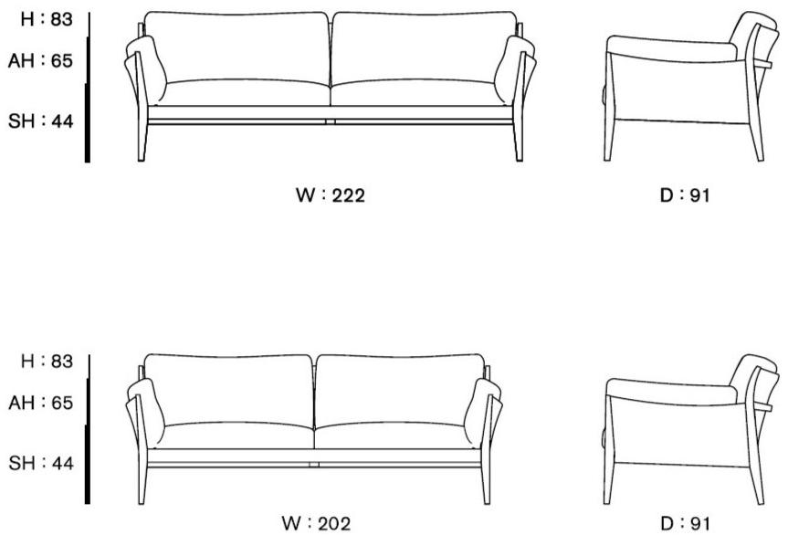 Ritzwell & Co. 3-х местный тканевый диван со съемным чехлом Diana sun-id-1373148 - Вид №3