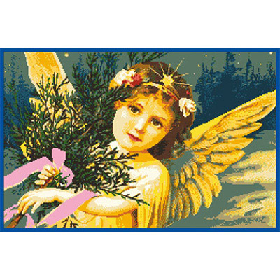 255х165кл Схема для вышивания цв. А3 ДК-123 "Ангел" Santreyd 