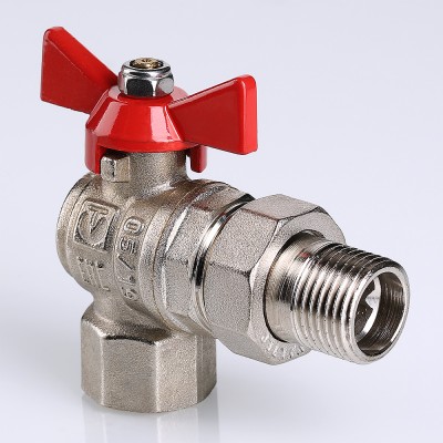 VT.228.N.05 Кран шаровой VALTEC BASE угловой с полусгоном Valtec 3/4"  - Вид №1