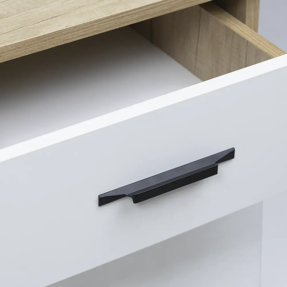 87684460 Ручка-скоба мебельная Stells-128 128 мм цвет черный STLM-1003707 Santreyd  - Вид №6