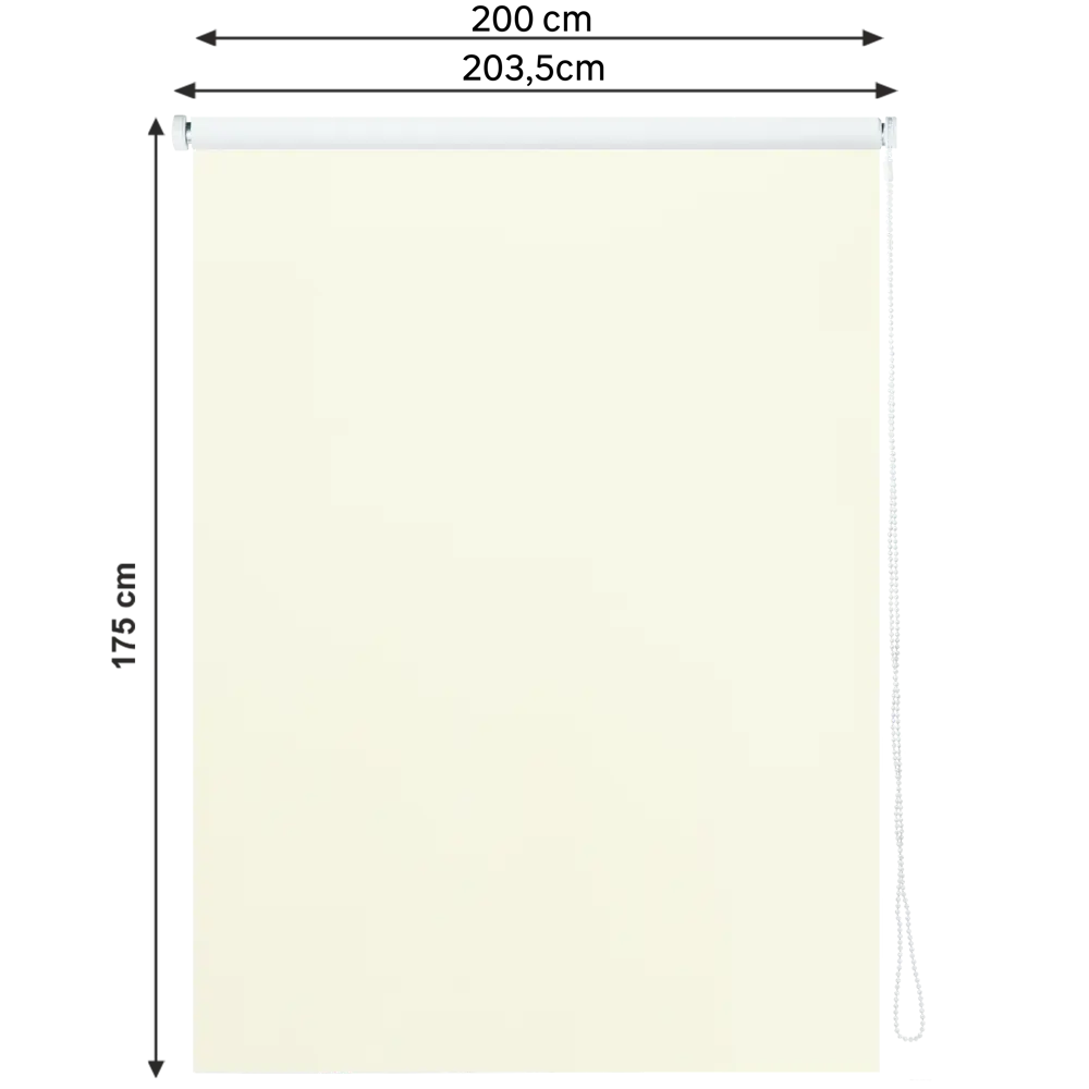 Штора рулонная блэкаут Inspire Santos 200x175 см экрю Cream 5 82692233 STLM-2142943 - Вид №1