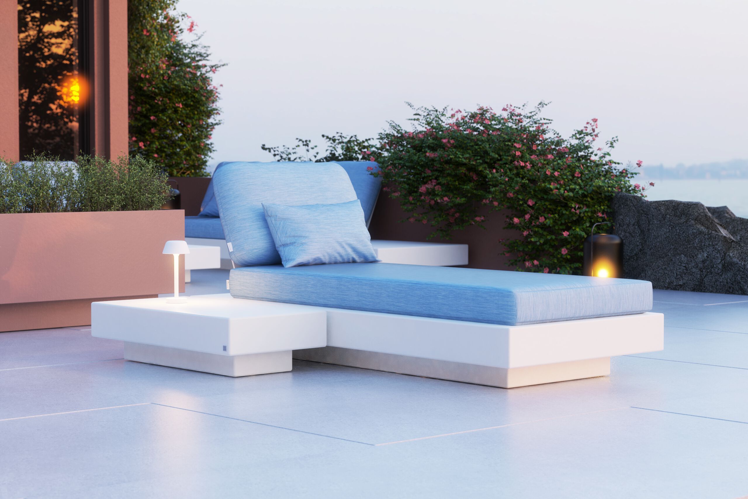 Садовая кровать из Sunbrella® и стекловолокна GANSK ARCH-00062374 - Вид №6