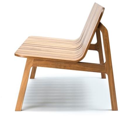 Feelgood Designs Скамья из тика со спинкой Nyord sun-id-1447532 - Вид №2