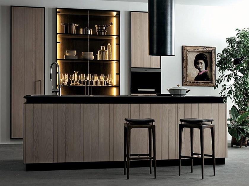 Shake Деревянная кухня с полуостровом Cubic sun-id-1441431 - Вид №4