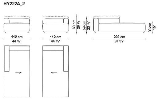 B&B Italia Outdoor Садовый диван из модульной ткани sun-id-1410409 - Вид №26