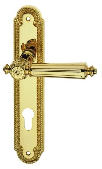 Pasini Ручка из латуни на пластине с накладкой Patrizio 2830  - Вид №3