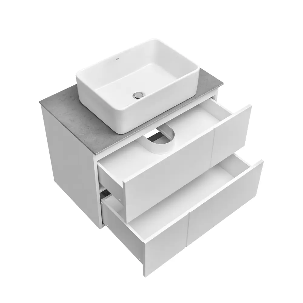 Тумба под раковину подвесная Roca Pilar 80 см цвет белый STLM-2017371 - Вид №1