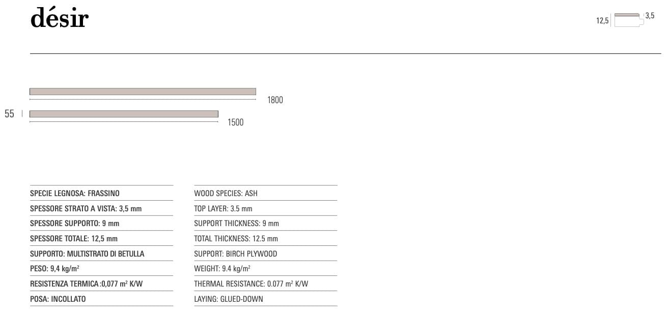 Дубовый паркет Listone Giordano DÈSIR ARCH-00032855 - Вид №2