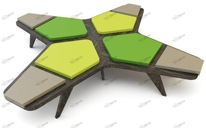 Quinze & Milan Скамья без спинки Airbench sun-id-1381119