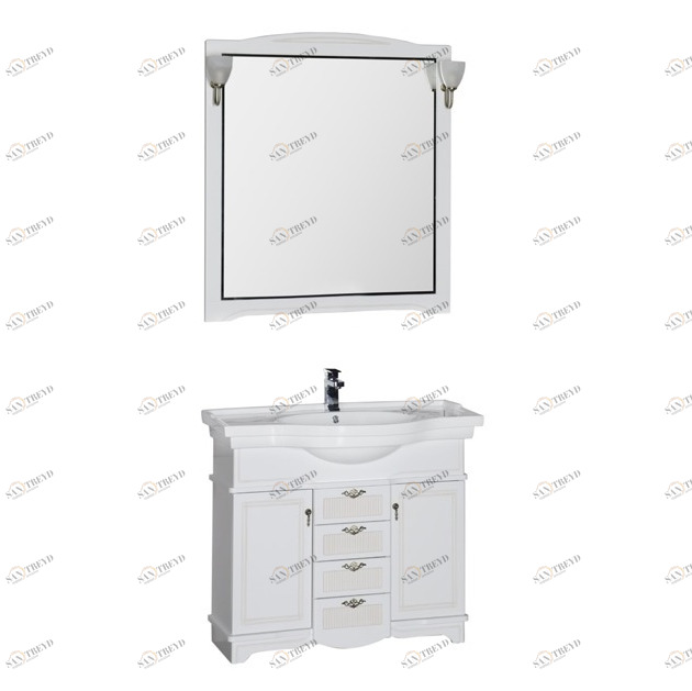 Комплект мебели Aquanet Луис 100 белый 00173195