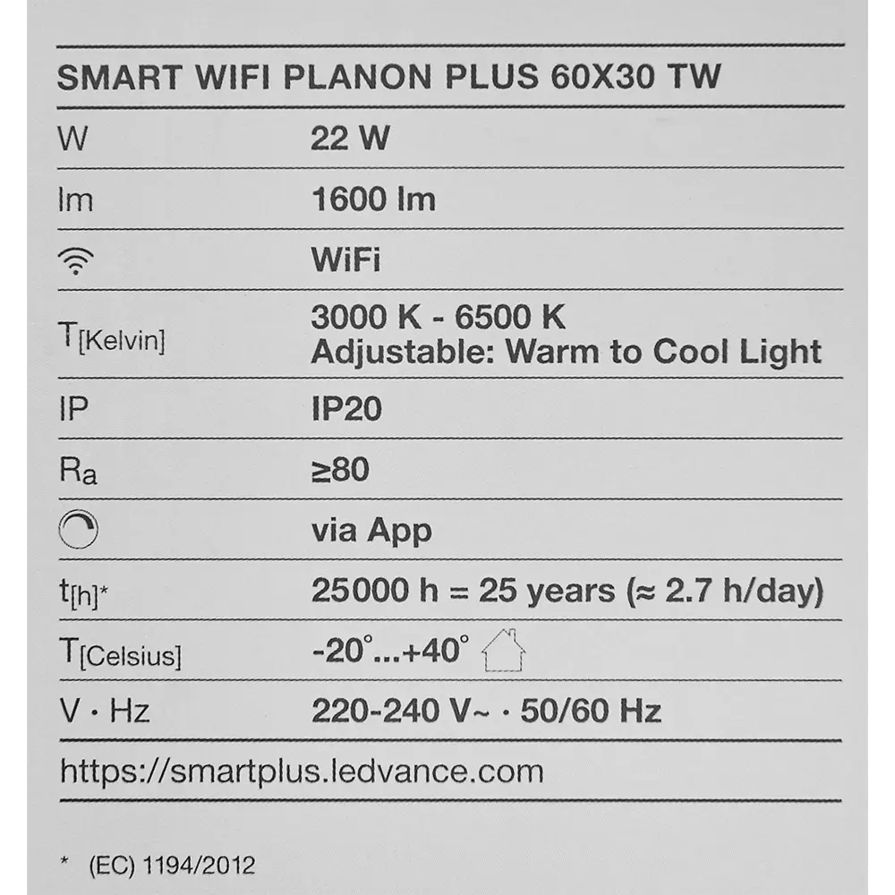 Безрамный накладной светильник WiFi 22 Вт IP20, 60X30 мм, 1600 Лм Santreyd STLM-2050039 - Вид №11