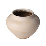 GWVE0002E Круглая белая ваза ijlbrown  - Вид №2