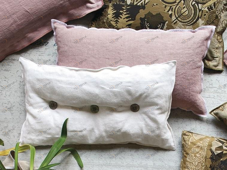 Gruppo Tomasella Однотонная прямоугольная подушка из ткани sun-id-1478986