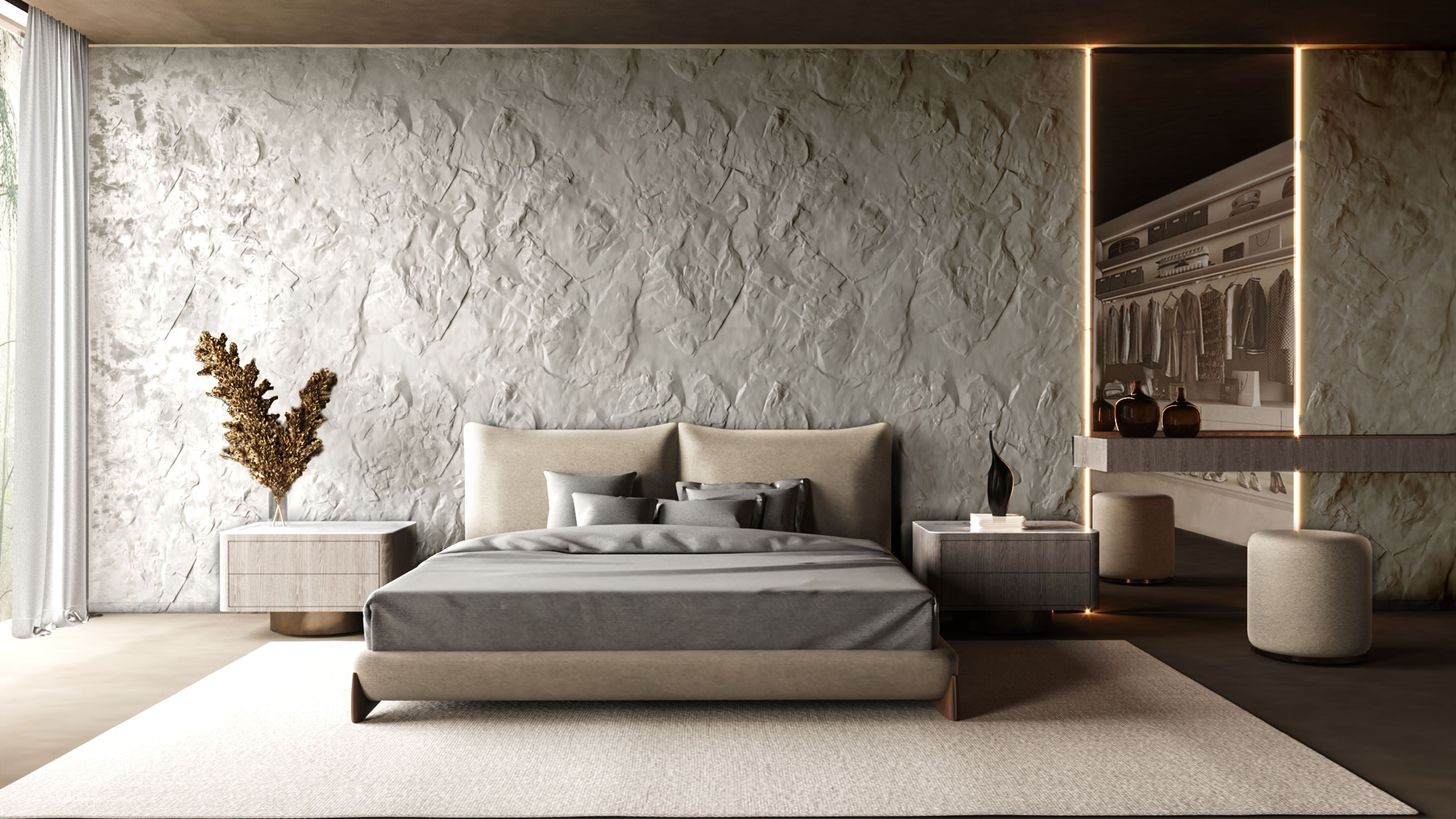 Двуспальная мягкая кровать ABLE Hazel ARCH-00129923 - Вид №4