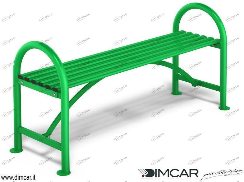 DIMCAR Скамья из оцинкованной стали без спинки City 1113