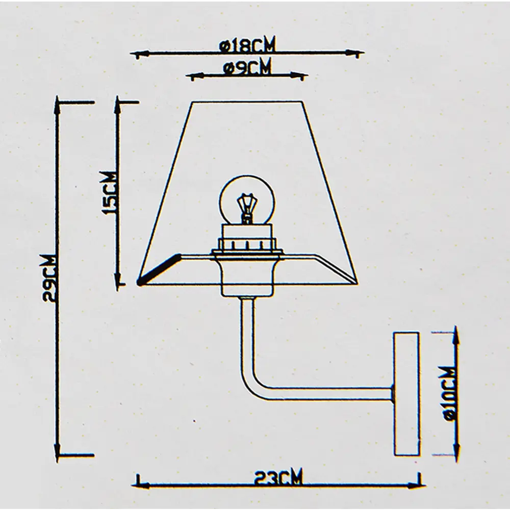 Бра Arte lamp Elba E27 1x60 бронза STLM-2145340 - Вид №9