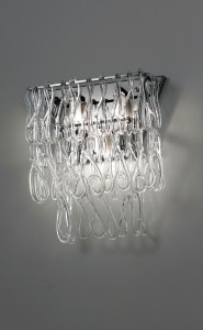 Стеклянный светодиодный настенный светильник