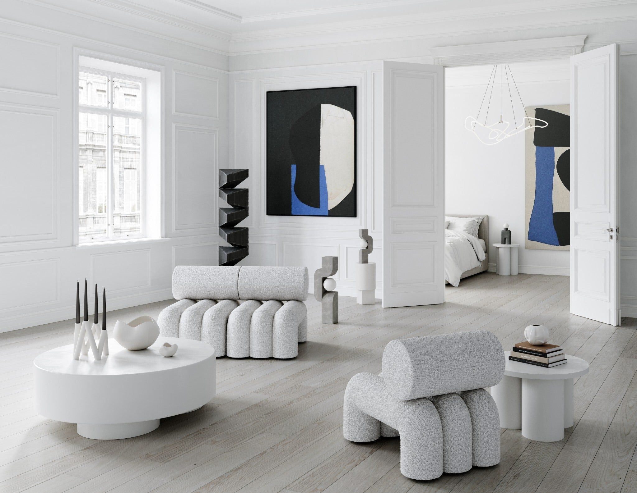 Керамическая настольная лампа 101 Copenhagen сидящий человек ARCH-00100274 - Вид №4