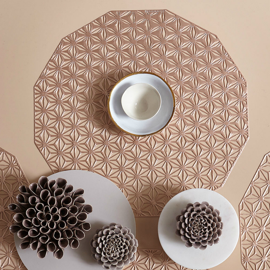 Салфетка виниловая Pink Champagne, Ø36 см Chilewich C100488002 - Вид №1