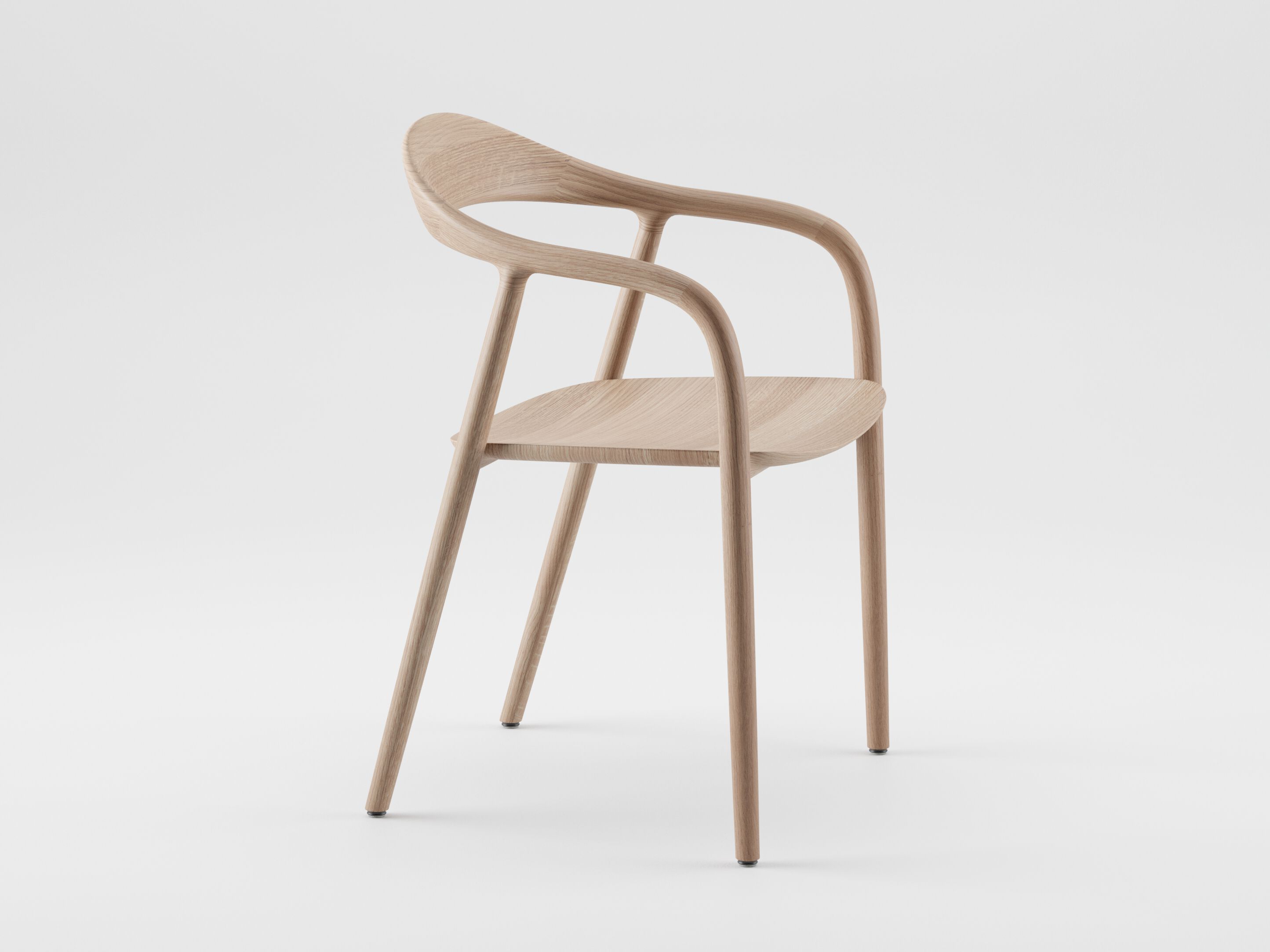 Стул из массива дерева с подлокотниками Artisan ARCH-00025823