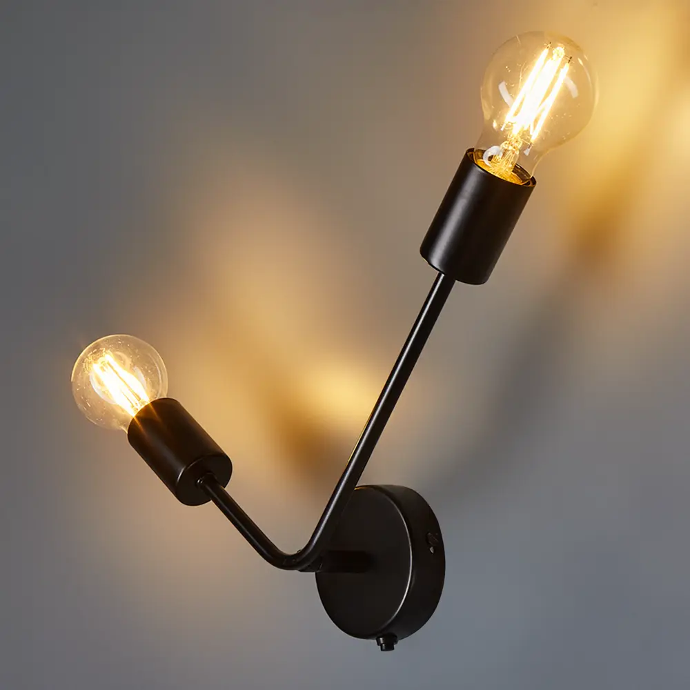 Бра настенное РОССВЕТ Гольфстрим — современный черный светильник 89426773 STLM-1578183